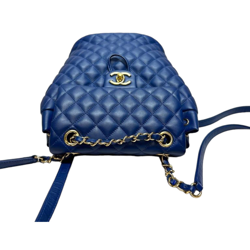 chanel backpack mini urban spirit Chanel Urban Spirit Small Backpack Calfskin Quilted Blue GHW – Bag Religion