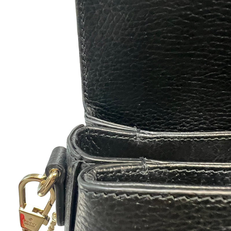 Interlocking GG Calfskin Leather Black GHW