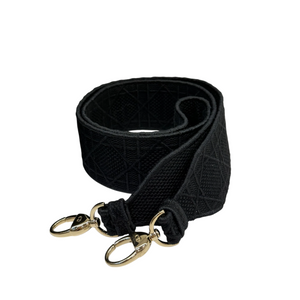 Lady D-Lite Medium Canvas Cannage Black GHW