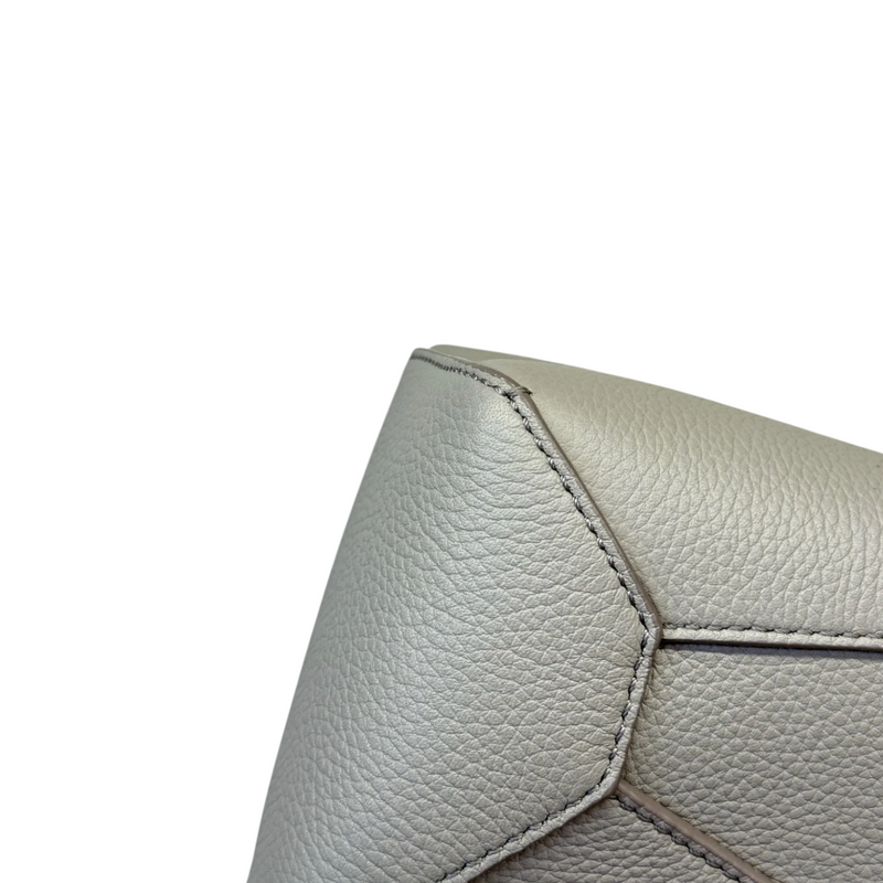 Puzzle Mini Calfskin Quilted Grey SHW