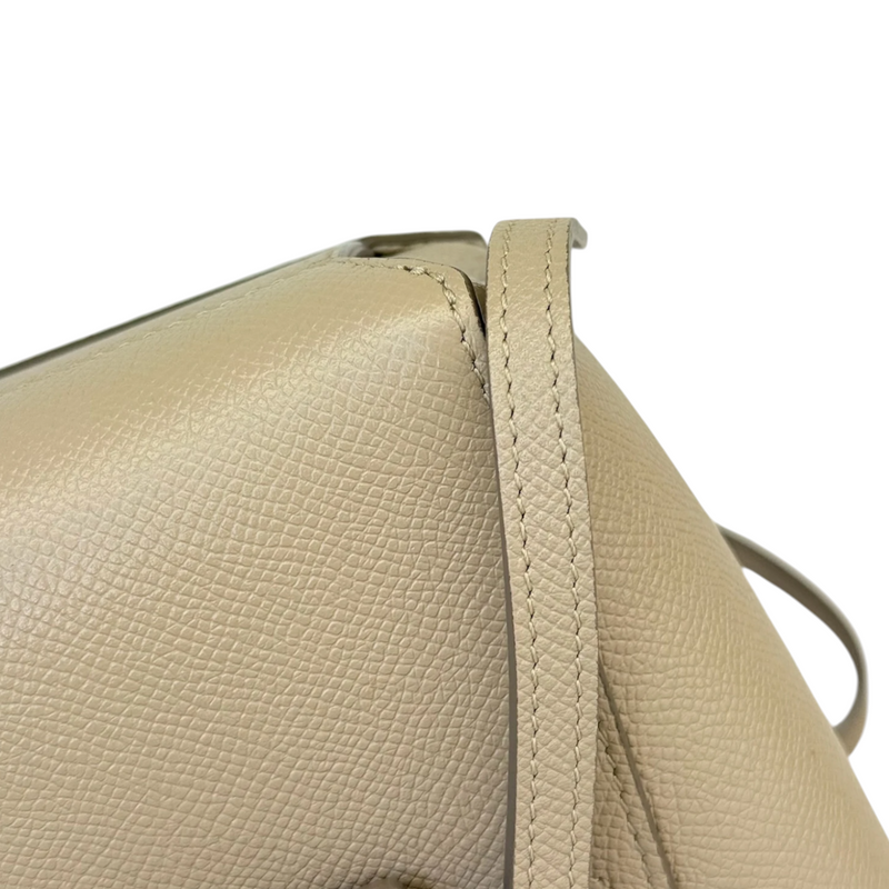 Belt Bag Pico Grained Calfskin Light Taupe GHW