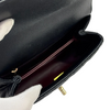 Coco Handle Clutch With Chain Mini Caviar Black GHW