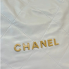 Small Shiny Calfskin Quilted Light Grey GHW
