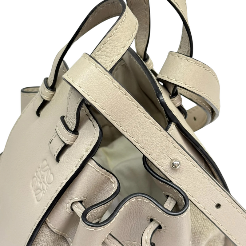Hammock Mini Shoulder Grained Calfskin Sand SHW