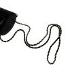Round Vanity Case With Chain Lambskin Black GHW