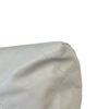 Small Shiny Calfskin Quilted Light Grey GHW