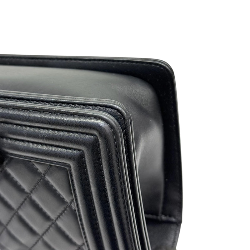 Boy Flap Small Calfskin Quilted Black RHW