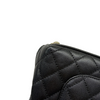 Coco Handle Clutch With Chain Mini Caviar Black GHW