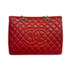 Grand Shopping Tote GST Caviar Quilted Red SHW