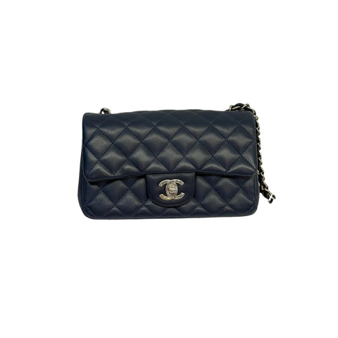 Vintage top Handle Vintage Navy Blue GHW