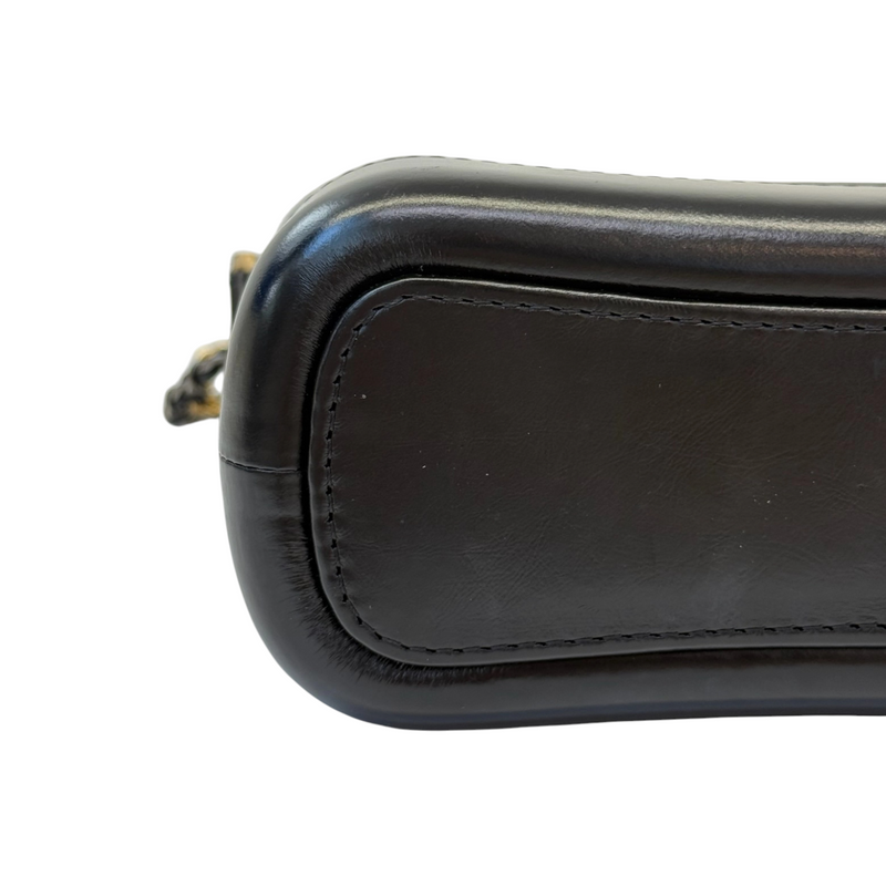 Gabrielle Hobo Small Aged Calfskin Quilted Black MHW