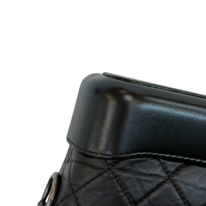 Gabrielle Hobo Small Aged Calfskin Quilted Black MHW