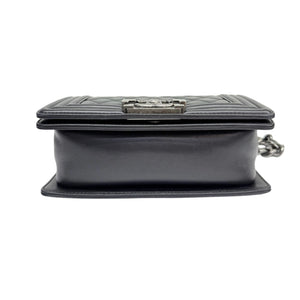 Boy Flap Small Calfskin Quilted Black RHW