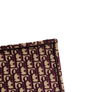 Book Tote Large Oblique Canvas Burgundy