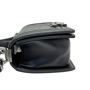 Boy Flap Small Calfskin Quilted Black RHW