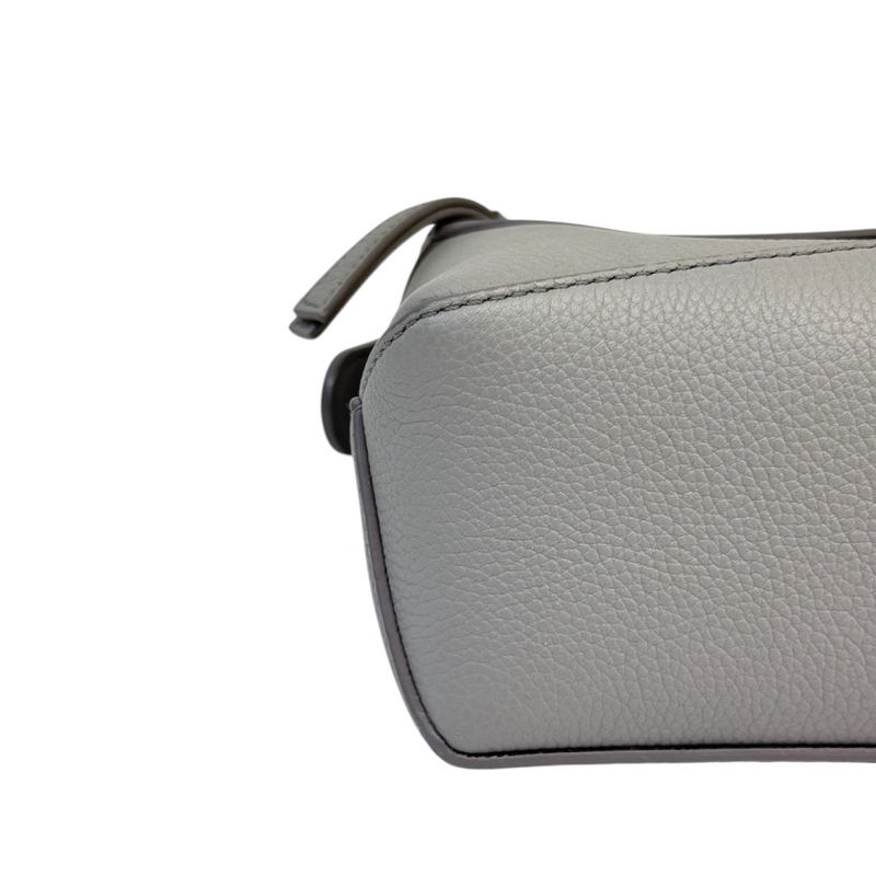 Puzzle Mini Calfskin Quilted Grey SHW