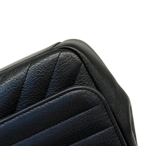 Diagonal Small Flap Calfskin Quilted Black GHW