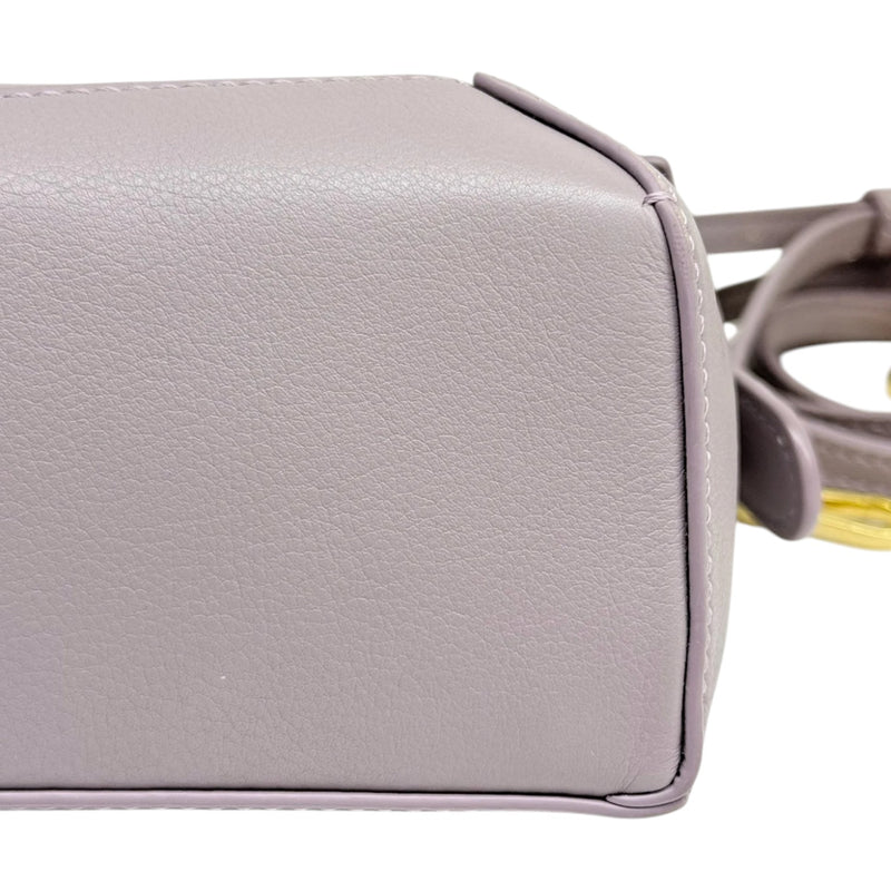 Puzzle Edge Mini Calfskin Quilted Purple GHW