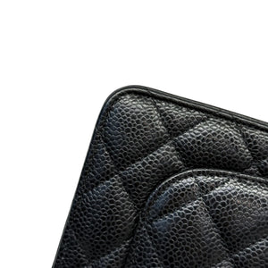 Wallet on Chain WOC Caviar Quilted Black SHW