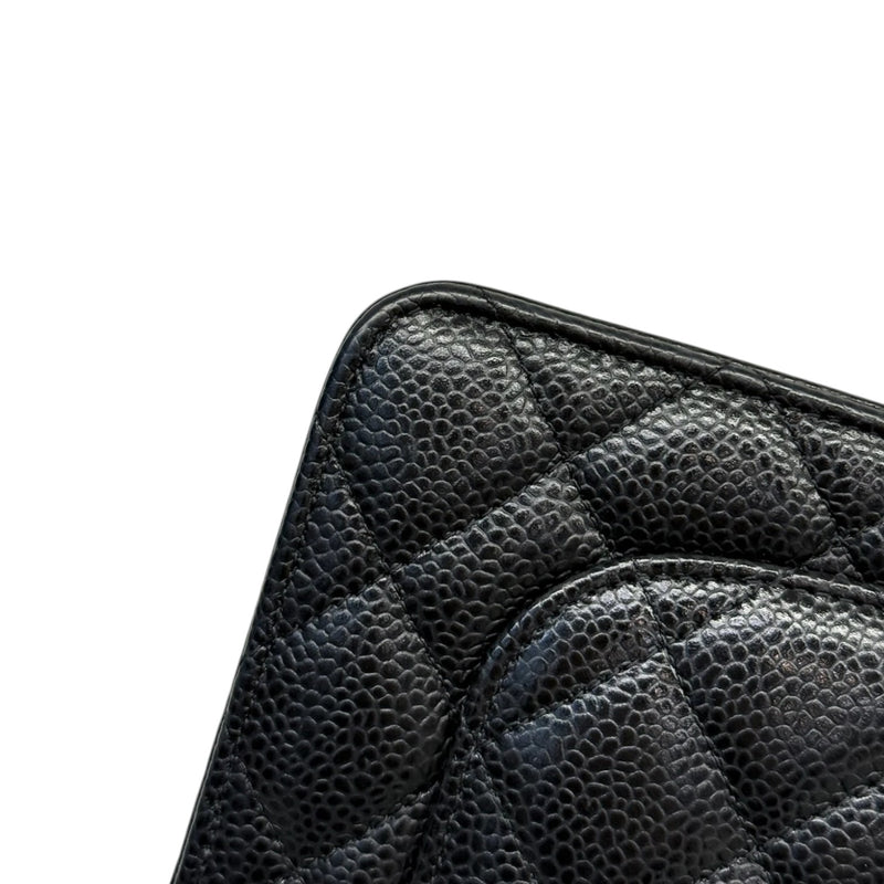 Wallet on Chain WOC Caviar Quilted Black SHW