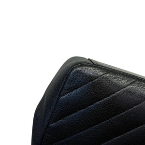 Diagonal Small Flap Calfskin Quilted Black GHW