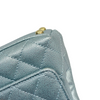 Coco Handle Flap Extra Mini Iridescent Caviar Light Blue GHW
