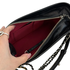 Gabrielle Hobo Small Aged Calfskin Quilted Black MHW