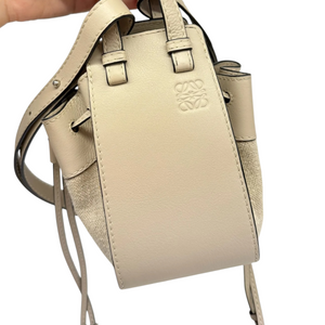 Hammock Mini Shoulder Grained Calfskin Sand SHW