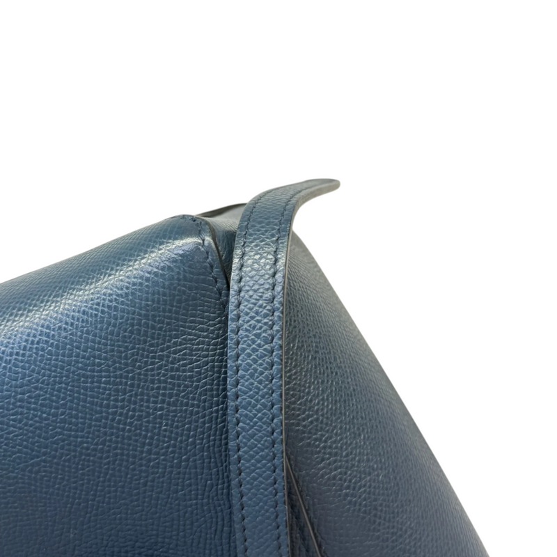 Nano Belt Bag Grained Calfskin Blue GHW