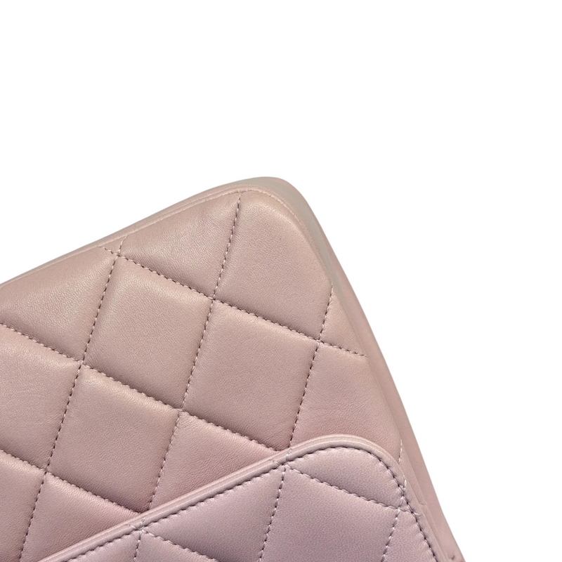 Trendy CC Flap Top Handle Lambskin Light Purple LGHW