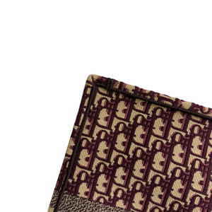 Book Tote Large Oblique Canvas Burgundy