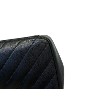Diagonal Small Flap Calfskin Quilted Black GHW