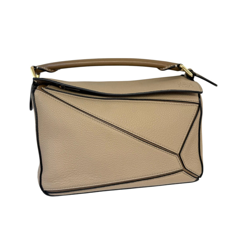 Puzzle Bag Small Grained Calfskin Sand GHW