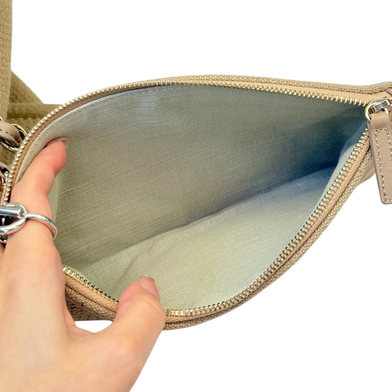 Deauville Tote Medium Mixed Fibers Beige LGHW