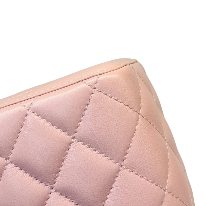 Vanity Case With Chain Sweet Camellia Small Lambskin Pink GHW