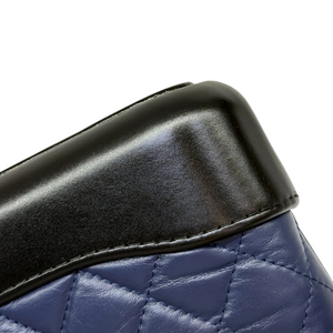 Gabrielle Clutch With Chain Small Calfskin Navy Black MHW