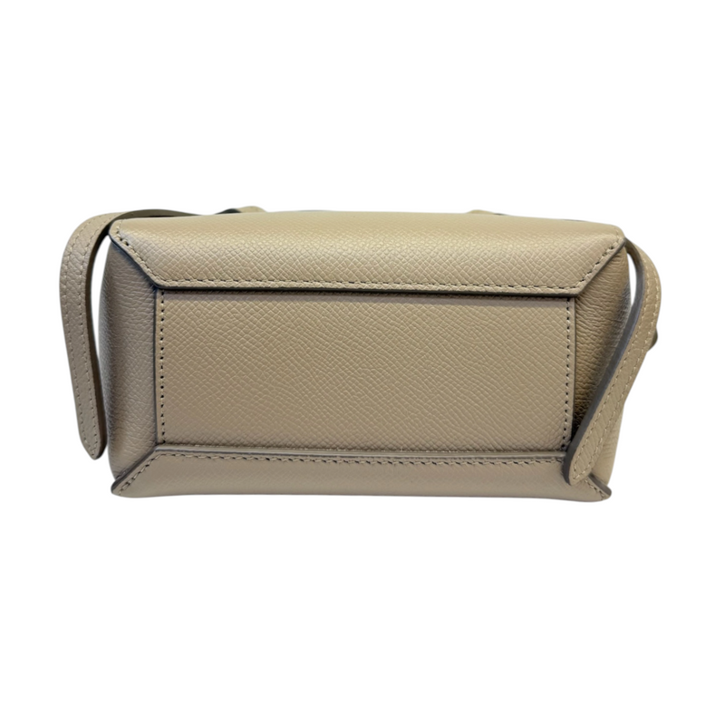 Belt Bag Pico Grained Calfskin Light Taupe GHW