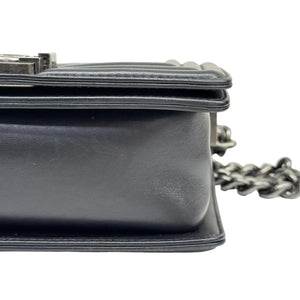 Boy Flap Small Calfskin Quilted Black RHW