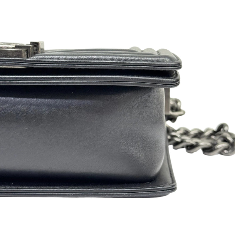 Boy Flap Small Calfskin Quilted Black RHW