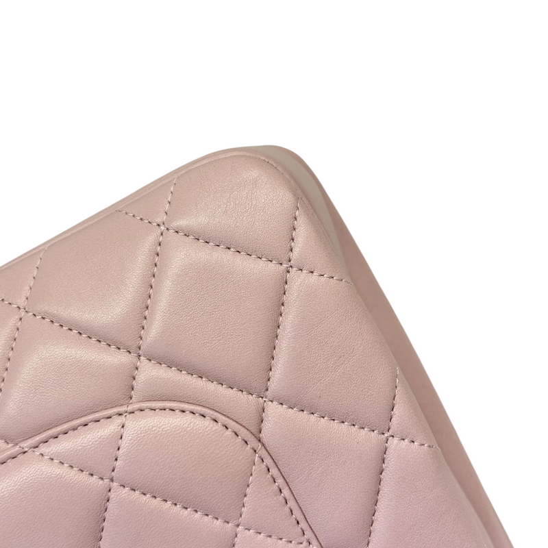 Trendy CC Flap Top Handle Lambskin Light Purple LGHW