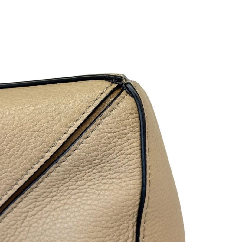Puzzle Bag Small Grained Calfskin Sand GHW