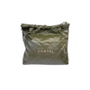 Crystal CC Brooch Black Gold GHW