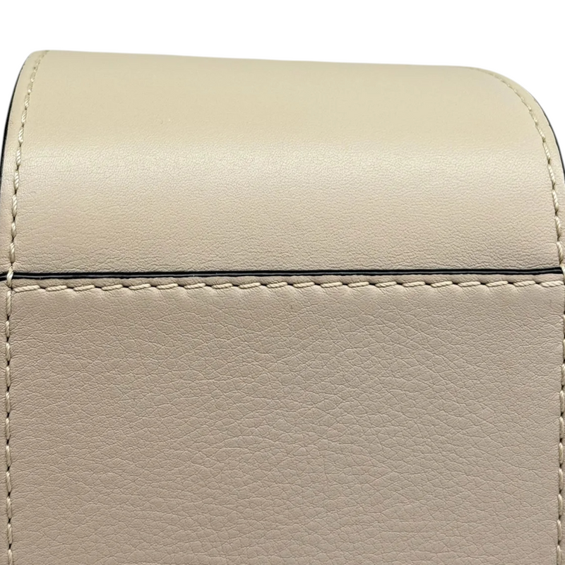 Hammock Mini Shoulder Grained Calfskin Sand SHW