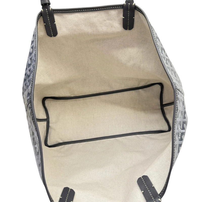 Saint Louis PM Goyardine Canvas Grey SHW