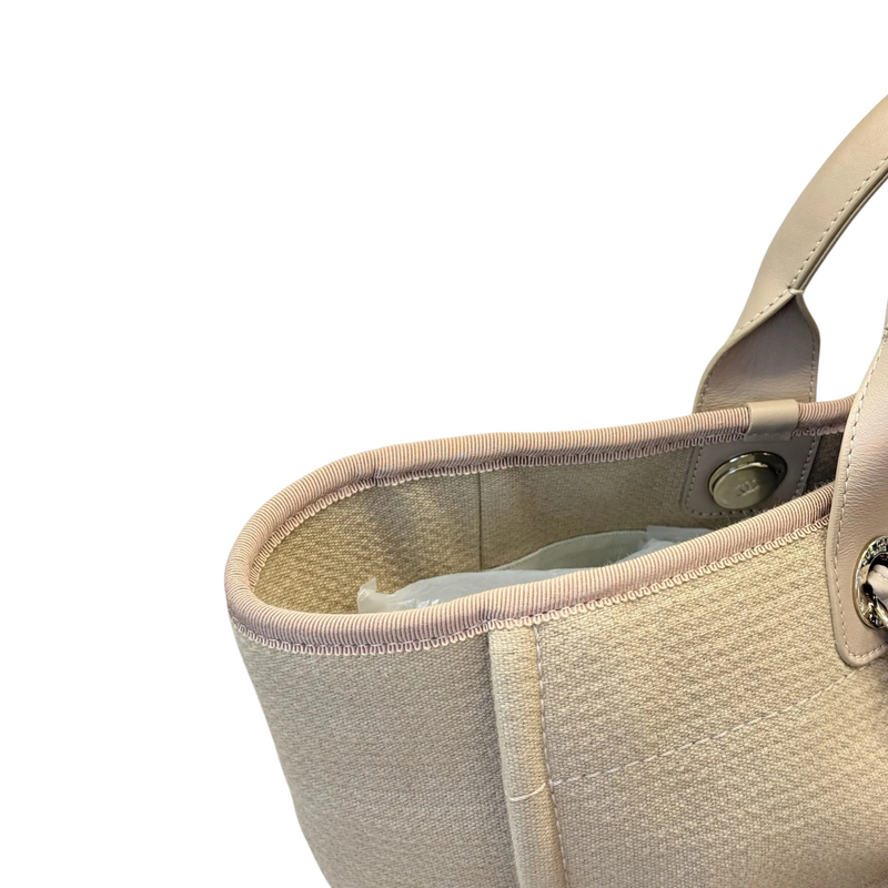 Deauville Tote Medium Mixed Fibers Beige LGHW