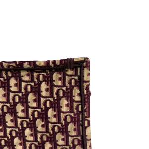 Book Tote Large Oblique Canvas Burgundy