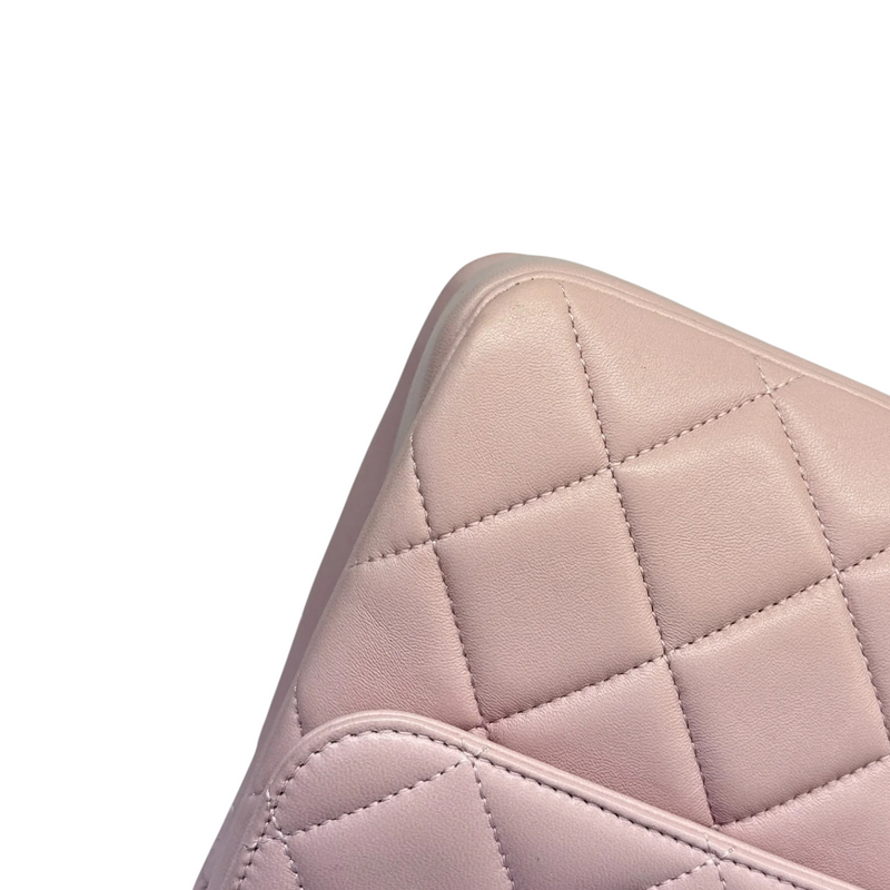 Trendy CC Flap Top Handle Lambskin Light Purple LGHW