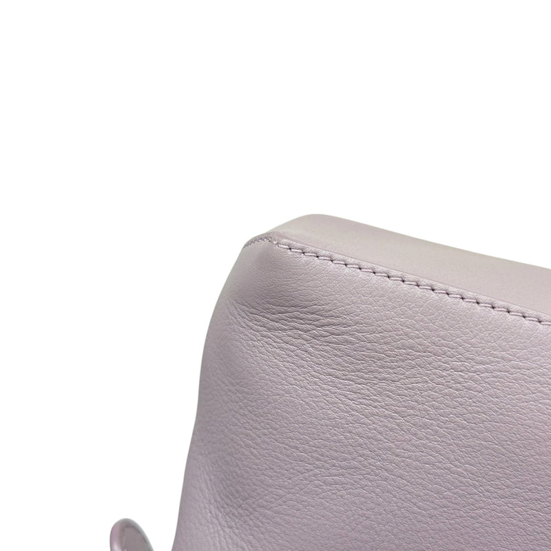 Puzzle Edge Mini Calfskin Quilted Purple GHW