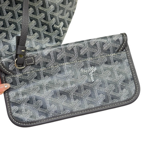 Saint Louis PM Goyardine Canvas Grey SHW