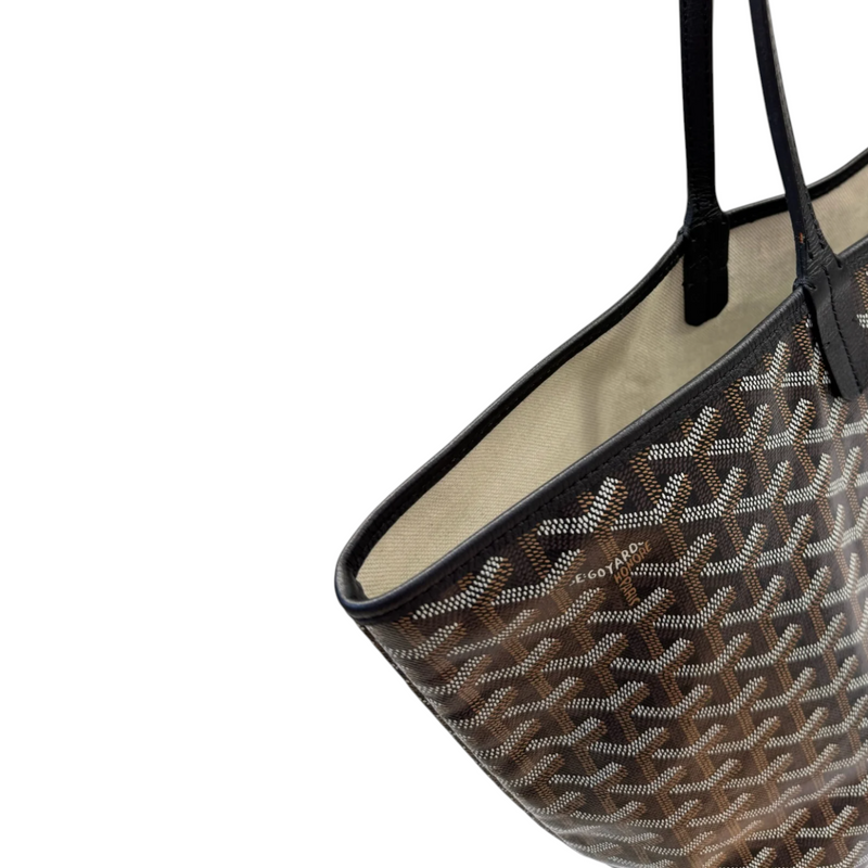 Saint Louis PM Goyardine Canvas Black